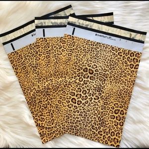25 10x13 Leopard Poly Mailer Bundle